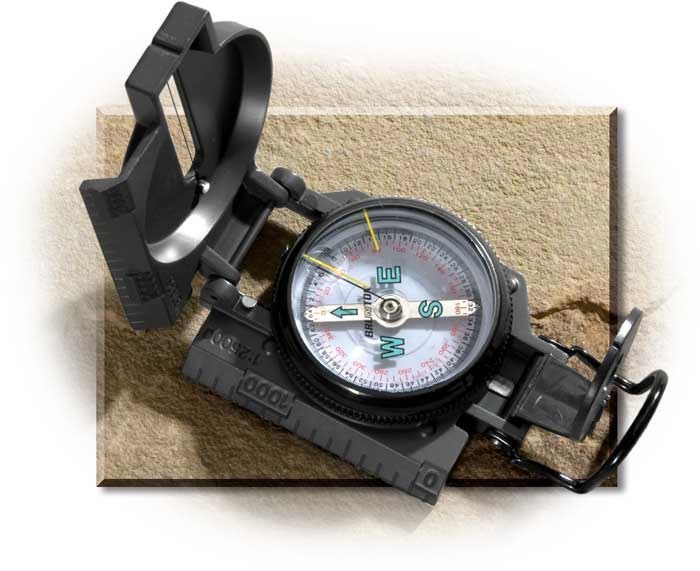Classic Military Style Compass Russell's For Men