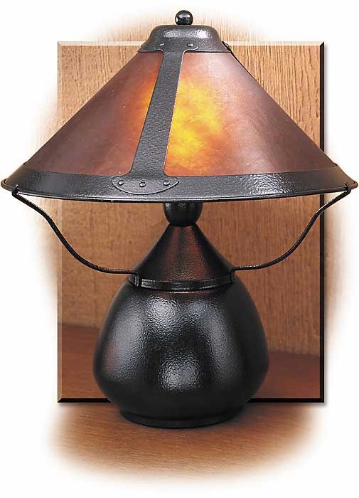 Arts & Crafts Style Lamp with Mica Shade Russell's For Men