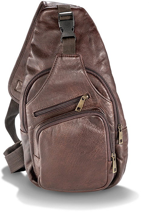 SCULLY LAMB LEATHER TRAVELER - TAN - POLYESTER LINING - SHOULDER STRAP AND LEATHER TOP HANDLE