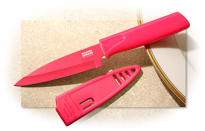Khun Rikon Paring Knife Fuchsia Pink