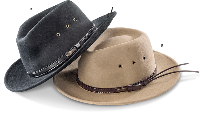 Pendleton Wool Felt Hats Black X-Large